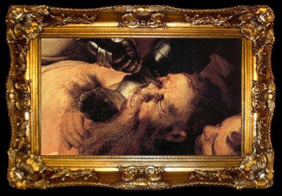 framed  Rembrandt van rijn Details of the Blinding of Samson, ta009-2